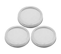 NULYLU 3pcs Stainless Sprouting Caps Mesh Lid for Jar Reusable Foodgrade Stainless Steel Lids 86mm Prevents Water Accumulation for Wide Mouth Jars Home Vegetable Gardens