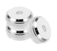 NULYLU 3pcs Trumpet Valve Piston Button Caps Silver Screw Accessories for Cornet Enhanced Easy Replacement for Musicians and Students