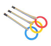 NULYLU 3pcs Walking Safety Ropes with Comfortable Handles Preschool Leashes for Outdoor Group Activities Blue Red Yellow
