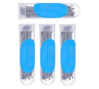 NULYLU 4 Boxes Stainless Steel Insect Pins and Butterfly Collection Needles with Plastic Storage Bottles for Educational Purposes and Entomology Studies, Bulk Specimen Tools for School