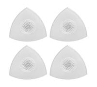 NULYLU 4 Pcs Nylon Ruan Picks Lr02 Medium Ruan Plectrum Liuqin Stringed Instrument Accessory White 3.2cm X 1.27mm Non-slip Sturdy for Musical Performance