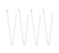 NULYLU 4 Sets White Pp Plastic Vertical Blinds Stick with Hook 24 Inch Window Blind Wand Replacement for Smooth Turning and Efficient Operation Home Window Accessories