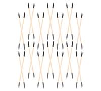 NULYLU 40pcs Double Ended Sanding Tools for Nail Art and Model Making Manicure Sticks Sanding and Point Ends for DIY Crafting and Nail Detailing