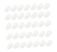 NULYLU 40pcs Guitar Finger Protector Silicone Fingertip Guards for Ukulele Electric Guitar Playing Protect Fingers from Pain during Practice
