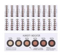 NULYLU 40pcs Moisture-Sensitive Humidity Indicator Cards with 6-Point SMD PCB, Color Change Detection for Precise Moisture Monitoring, Reusable Humidity Strips Suitable for Electronics