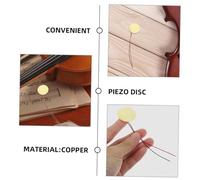 NULYLU 40pcs Piezo Discs Leads for Guitar and Acoustic Instruments High Sensitivity Music Trigger Drum Sensors Copper Piezo Elements for Instrument Sound Activation