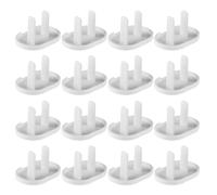 NULYLU 40pcs Safety Electric Plug Protectors Childproof Socket Covers White 2-hole Outlet Covers for Home and Nursery Electrical Safety