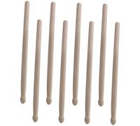 NULYLU 4Pairs Wooden Waist Drum Sticks Durable Percussion Mallets for All Drumming Styles Slip Grip for Adults Musical Instrument Accessory