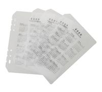 NULYLU 4pcs A5 Plastic Notebook Separators with 6 Holes Design, Waterproof Portable Binder Dividers Featuring Smooth Edges and Creative Style for Daily Organising