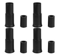 NULYLU 4pcs Black Plastic Office Chair Gas Lift Cylinder Covers Three-Section Design, Anti-Slip Protection Extending Lifespan for Office Chair Gas Lift