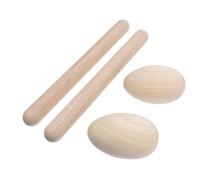NULYLU 4pcs Boy Girl Musical Percussion Instrument Set Rhythm Sticks and for Toddlers Early Learning Toys to Coordination and Creativity for and Development