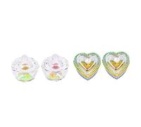NULYLU 4pcs Crystal Nail Cup Nail Art Cups Manicure Bowl Hand Soak Crystals Bowl
