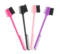 NULYLU 4pcs Double-headed Eyebrow Makeup Brush Mascara Spoolies Brow Spoolie for Lash Mapping Eyebrow Mapping