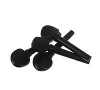 NULYLU 4pcs Ebony Violin Pegs 4/4 Size String Adjuster Set with Fine Tuners for Stable Tuning and Easy Installation, Replacement Parts for Violinists