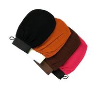 NULYLU 4pcs Exfoliating Bath Gloves Shower Scrubber Set Dead Skin Remover, Rayon Body Scrub Mitts for Deep Cleansing and Massage, Suitable for Men and Women Spa Bath Use