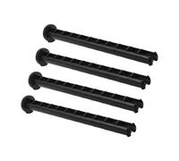 NULYLU 4pcs Garbage Can Lid Lock Pins Plastic Hinge Latch Clips for Outdoor Trash Bins Weather-resistant Swing Lid Locks to Secure Waste From Wind and Animals