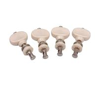 NULYLU 4pcs Guitar Tuning Pegs for Ukulele Adjustable Tuning Machine Heads White High Precision for Soprano and Concert Models