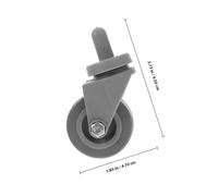 NULYLU 4pcs Heavy Duty Swivel Caster Wheels Spring-loaded Rubber Replacement for Mop Bucket Parts Laundry Cart Utility Trolley Smooth Mobility Stable