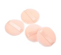 NULYLU 4pcs Loose Powder Puff Round Makeup Puff for Face Powder Compact Non-fluorescent for Gentle Application for Salon Home and Travel