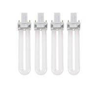 NULYLU 4pcs Nail Lamp Tube 12w 365nm Glass White Light for Gel Nails Time-Saving UV Curing Lamp Will Not Hurt Your Hands for Manicure