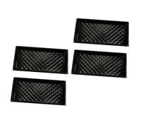 NULYLU 4pcs Plastic Nursery Pot Germination Trays for Seed Starting Planting Cups for Indoor Outdoor Gardening Easy to Clean Planter Pots for Beans Flowers Vegetables