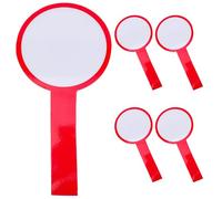 NULYLU 4pcs Portable Handheld Dry Erase Scoreboards Lightweight Writable White Boards for Students Classroom Voting Teaching and Judging with Smooth Scratch-resistant Surface Random Color