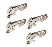 NULYLU 4pcs Stainless Steel Damping Cabinet Hinges Soft Close Concealed Wardrobe Door Hardware for Smooth Silent Closing