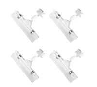 NULYLU 4pcs Stainless Steel Sign Magnet Stands for Displaying Price and Information, Light Weight Label Holders for Supermarket and Retail Price Tag Display