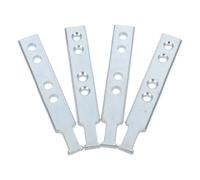 NULYLU 4pcs T Shaped Galvanized Metal Window Pivot Bars for Vinyl and Single Hung Windows with Universal Compatibility