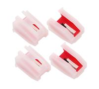 NULYLU 4pcs Vintage Turntable Needle Replacement Stylus for Record Player High-fidelity Sound Compatible Phonograph and Vinyl Records for Home Use and Cafes