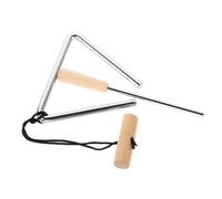 NULYLU 5-inch Steel Triangle Percussion Instrument with Striker Handheld Music Triangle for Rhythm Education and Beginners for Music Clubs and School Bands