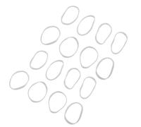 NULYLU 5000pcs High-elasticity Tpu Hair Elastics for Women Thick Rubber Bands Prevent Hair Damage Wide Elastic Ties for Daily Use and Sports Sturdy and Comfortable
