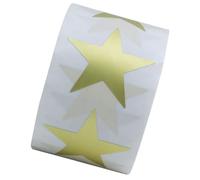 NULYLU 500pcs Gold Star Reward Stickers Roll, Five-pointed Removable Adhesive Star Shaped Stickers, Students’ Reward and Incentive Labels, Classroom and School Use