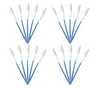 NULYLU 50pcs Disposable Travel Toothbrush Soft Bristle Pp Material Blue Portable Teeth Brush for Family Travel with Plaque Removal and Long Serving Life