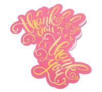 NULYLU 50pcs Green Mini Thank You Cards Heart Shaped with Envelopes Bulk Business Supplies for Small Business Owners and Online Retailers Appreciation Greeting