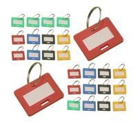 NULYLU 50Pcs Numbered Key Tags Plastic with Metal Keychain for Service Department and Vehicle Key Organization