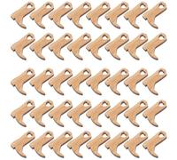 NULYLU 50pcs Wooden Cowboy Boot Decorations Small Hanging Boot Ornaments for DIY Crafts and Wedding Party Decorations Lightweight Wood Cutouts for Home Handicraft Use