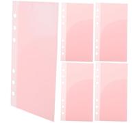 NULYLU 5pcs A6 Envelopes Budget Binder Inserts with 6-Holes Pp Material, Anti-wear and Comfortable to The Touch, Suitable for Budget Book Organizers During Graduations Or Special Holidays