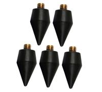 NULYLU 5pcs Diamond Art Pen Replacement Wax Heads Nail Rhinestone Picker Gem Picker Tool for Diy Nail Decoration Accessories Black