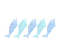 NULYLU 5pcs Dolphin Shape Small Nail Cleaning Brushes for Fingernail and Toenail Dust Removal, Multi-color Convenient Pedicure Tools for Hand and Foot Care Random Color