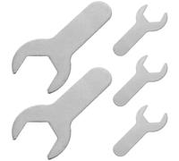 NULYLU 5pcs Stainless Steel Gas Bottle Spanners Wrenches Lightweight Multifunctional Adjustable Wrench Set for Gas Tank Pressure Reducing Valves Easy to Carry and Use