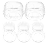 NULYLU 5pcs Stove Knob Covers Gas Cooker Knob Safety Guards with PVC Material Round Shape for Safety and Gas Leakage Prevention in Kitchen Stove and Ovens