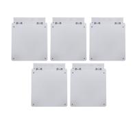 NULYLU 5pcs Tamper Resistant Thermostat Cover Black, Air Conditioner Control Panel Protective Push Button Switch Cover, Anti-mistouch Ac Controller Shield for Industrial Use