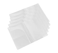 NULYLU 5pcs Vertical Plastic Passport Cover Protector with Multi Card Slots Frosted Waterproof Passport Holder Case for Travel Study Abroad