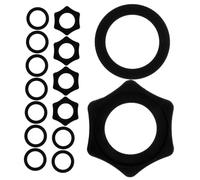 NULYLU 5sets Microphone Slip Ring Cordless Microphone Protection Rings for Rolling Handle Use