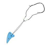 NULYLU 6-hole Mini Ocarina Portable Blue Ceramic Flute for Beginners and Boys and Girls Introductory Music Instrument