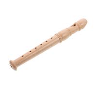 NULYLU 6-hole Wooden Recorder for Boys and Girls Beginner Wind Instrument for School and Home Music Practice Lightweight Natural Wood Design Cleaning Rod Educational Musical Toy for Children