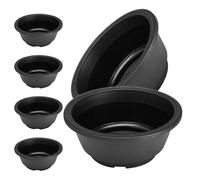 NULYLU 6 Pcs Hollow Bottom Flower Pot Plastic Flowerpot Gardening Home Simple Appearance Design Craftsmanship Not Easy to Deform Suitable for Plants and Flowers