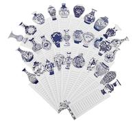 NULYLU 60 Sheets DIY Bookmarks Reading Markers White Cardboard Material Creative Elegant Style Ready to Be Painted and Written for Labeling and Reading by Readers and Writers