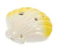 NULYLU 6holes Ceramic Ocarina Shell Shape for Beginners Unique Cartoon Design for Boys and Girls Wind Instrument for Practice and Music Learning